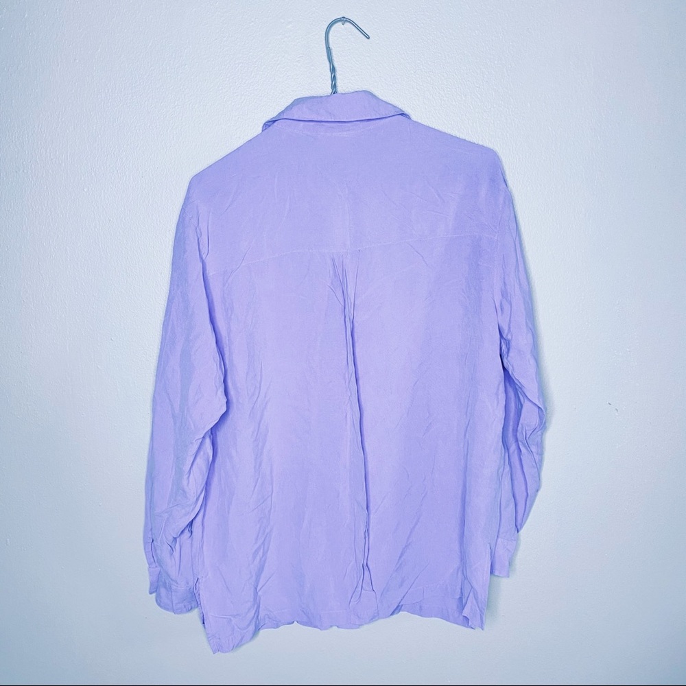 Light Purple Collared Button Up - Picture 3 of 3